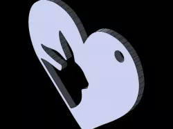 Rabbit love Laser Cut