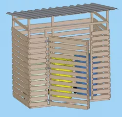 Shed for garbage cans