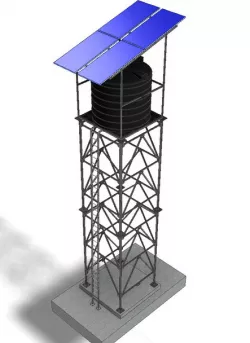 solar water storage tank