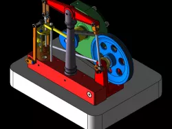 Steam engine model