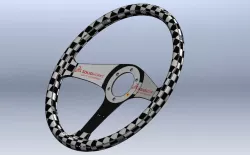 Steering Wheel Designed In Soidworks