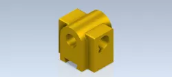 Studycadcam 3D CAD Exercise 223 / Anchor slide Autodesk Inventor Pro