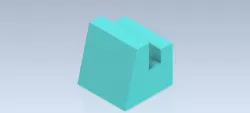 Studycadcam 3D CAD Exercise 255 / Simple solid Autodesk Inventor Pro