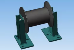 Support roller for power cable