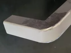 Template for Cutting and Bending a Rectangular Tube into a Radius