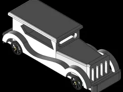 Vintage Car CAd Model