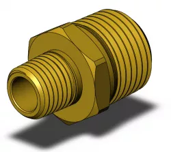 1/2" MNPT x 1/4" MNPT Brass Fitting