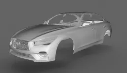 2018 Infinity Q50 3d scanned model