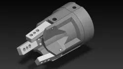 3 jaw self centering angular pneumatic gripper