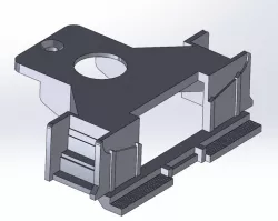 3D designed and 3D printed train parts