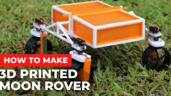 3D printed moon rover