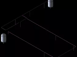 Air presure pipe routing