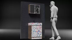 Bathroom Stand and Medicine Cabinet