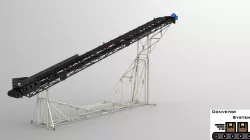 Belt Conveyor with self-supported module frame, Конвейер ленточный с самонесущей рамой