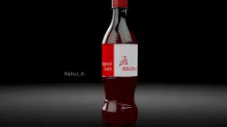 Bottle with cola