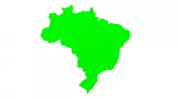 Brasil map outline