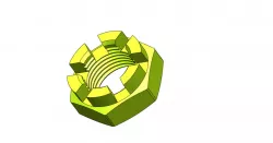 CASTLE SLOTTED NUT M18X1.50