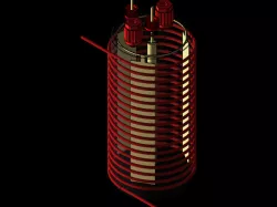 Coil electrolyzer