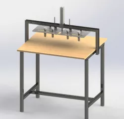 collar presetting machine for the textile industry