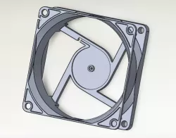 Computer CPU and graphics card fan housing