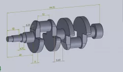 Crankshaft V4 engine