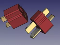 Deans T Plug Connectors Male and Female