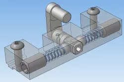 Difficult lever of conveyer meter