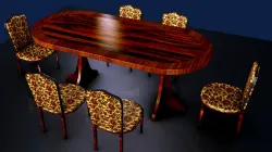 DINING YABLE AND CHAIRS MICHEL MAN