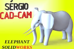 Elephant 3d Model Sérgio CAD CAM