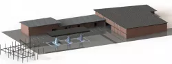 Filling station with mini shopping complex