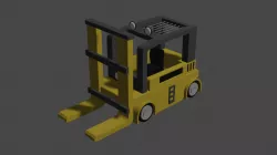 FORK LIFT LOW POLY