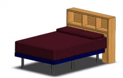 Full size bed with headboard