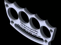 Gravelle knives Ti Knucks