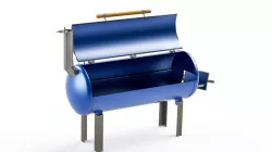 GRILL made with ol air compressor