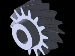 Helical motor gear