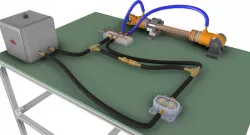 Hydraulics automation double-acting cylinder v.2