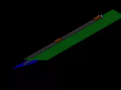 invisible long hinge