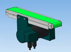 Layout of a belt conveyor with a bottom drive