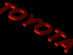 logo toyota 3d
