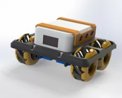 Mecanum wheel robot 3d printed