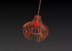 Pendant ceiling lights design for CNC based laser cutting machines. Wood hanging lamp idea compatible with laser cutters and files.