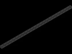Piano Hinge with Holes 4'