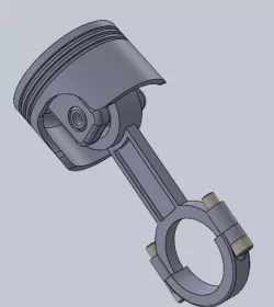 Piston and connecting rod