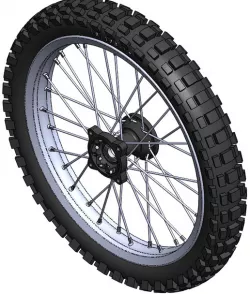 Pit Bike 70/100-70 Front Wheel Assembly