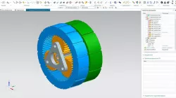 Planetary reversible two-row reducer.