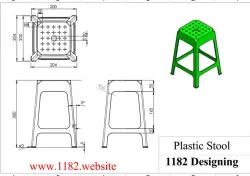 Plastic Stool in Solidworks