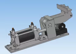 Pneumatic brake of external action
