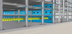 Poultry refrigeration tunnel