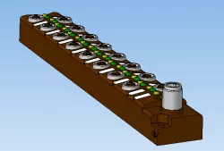Sixteen-channel power supply module