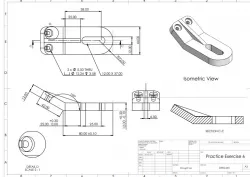 Solidworks 2d drawing practice